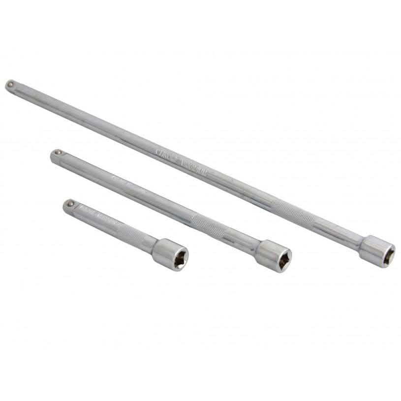 BlueSpot BLUESPOT 3 PIECE 1/4" SQUARE DRIVE EXTENSION BAR SET 3" 6" 10" LIFETIME WARRANTY