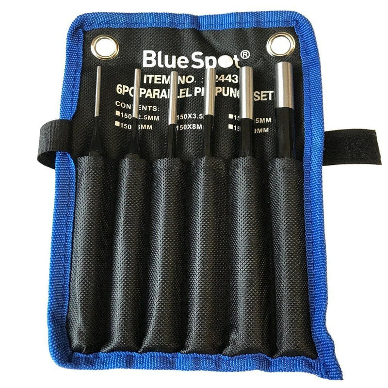 BlueSpot BLUESPOT 6 PCE PARALLEL PIN PUNCH SET 2.5 3.5 4.5 6 8 10mm LIFETIME WARRANTY