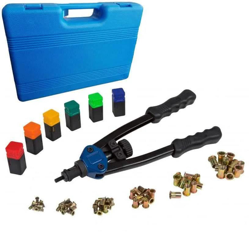 BlueSpot Nut Riveter KIt HEAVY DUTY PROFESSIONAL HAND RIVETER NUT RIVET GUN POP RIVETER LIFETIME WARRANTY