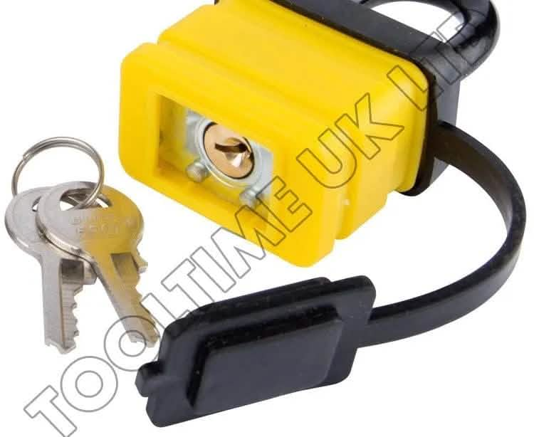 BlueSpot Padlock Heavy Duty Padlocks Keyed Alike 40mm Water Resistant Steel Plastic Covered - 4PC