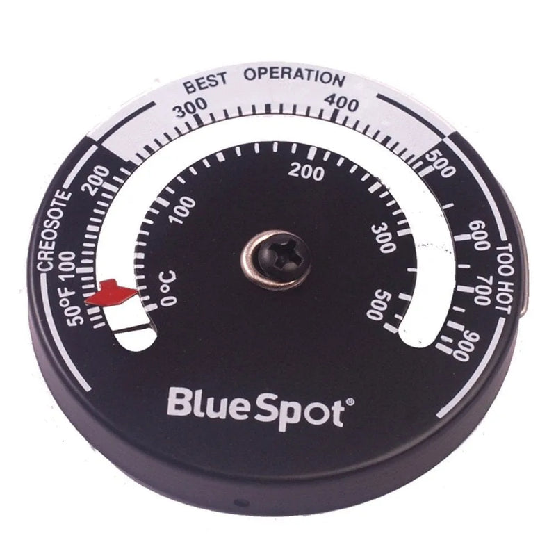 BlueSpot STOVE FLUE PIPE THERMOMETER MAGNETIC WOOD LOG BURNER **LIFETIME WARRANTY**