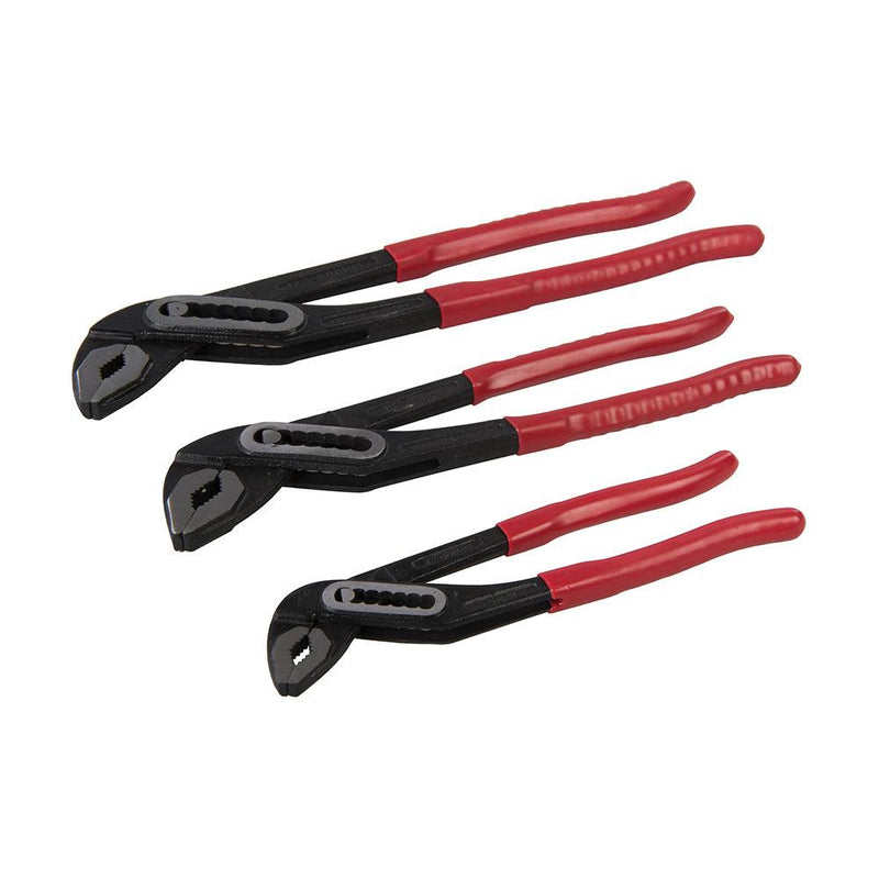 Box Joint Water Pump Pliers Grips Set 3pk 180-300mm / 7"-12" - tooltime.co.uk