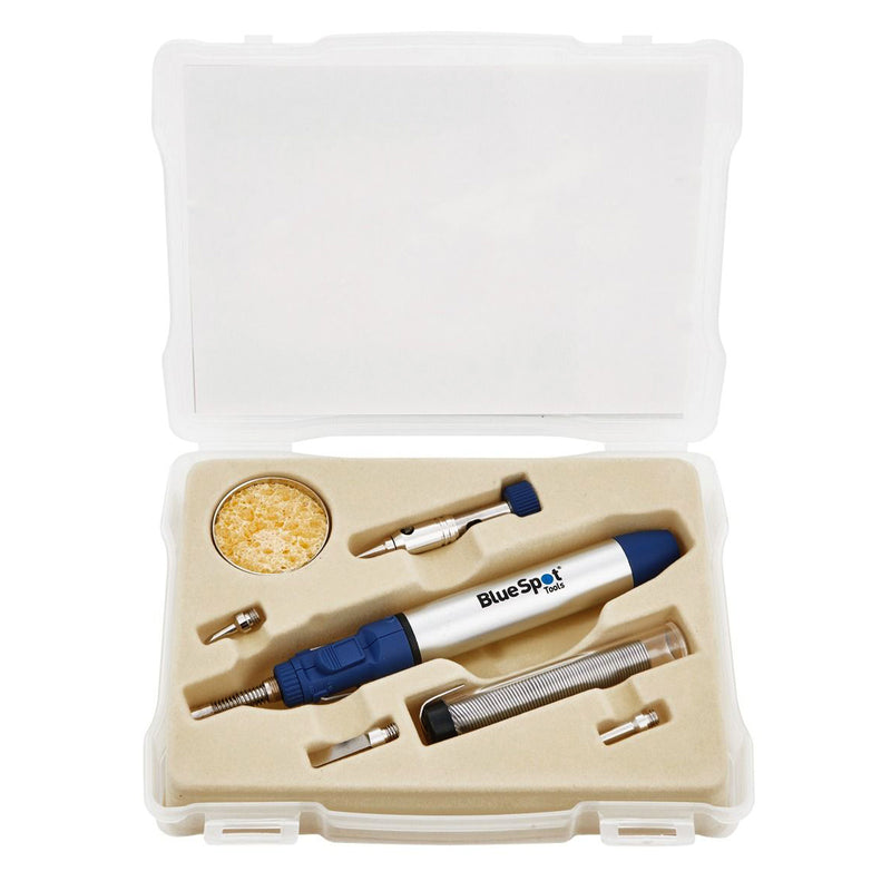 Cordless Butane Gas Soldering Iron Blow Torch | Micro Soldering Terminal Set with Case