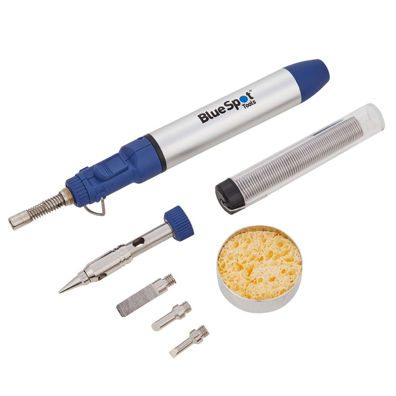 Cordless Butane Gas Soldering Iron Blow Torch | Micro Soldering Terminal Set with Case