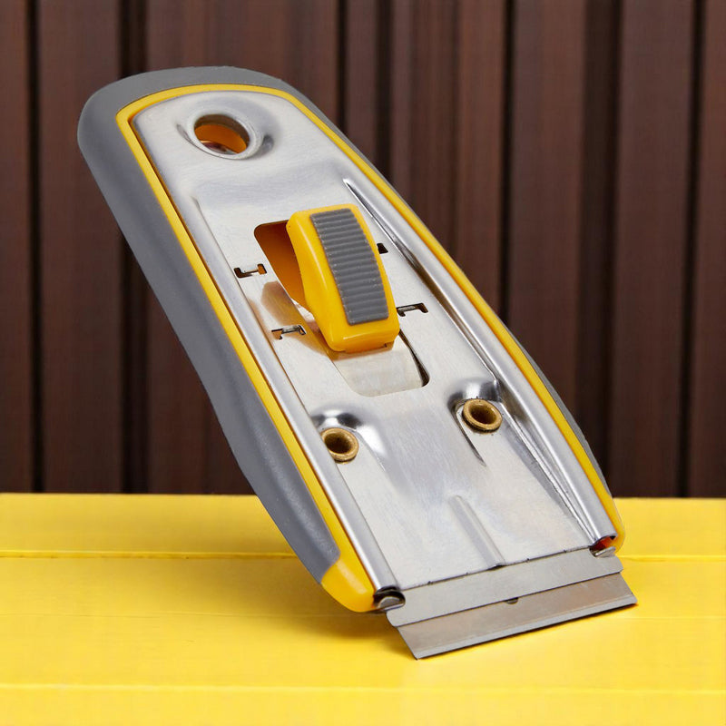 Retractable Steel Window Scraper Glass Paint Sticker Glue Removing Tool with Blade