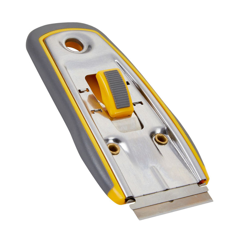 Retractable Steel Window Scraper Glass Paint Sticker Glue Removing Tool with Blade