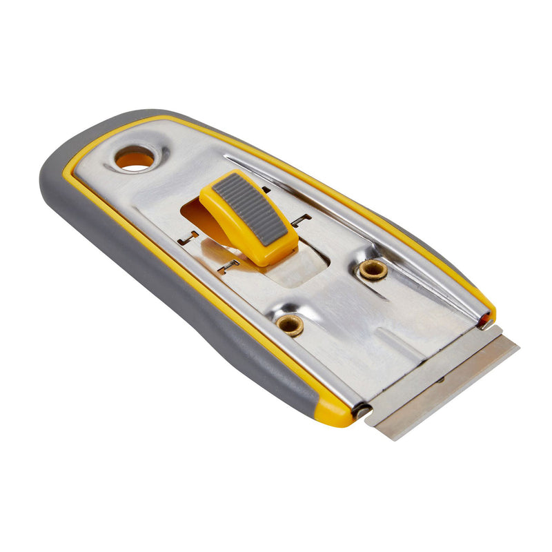 Retractable Steel Window Scraper Glass Paint Sticker Glue Removing Tool with Blade