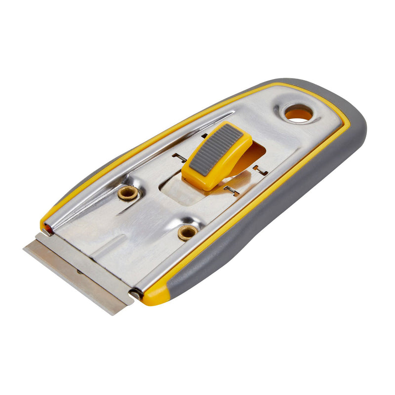 Retractable Steel Window Scraper Glass Paint Sticker Glue Removing Tool with Blade