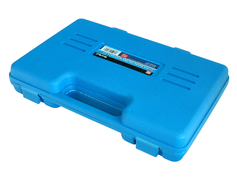Disc Brake Caliper Wind Back Tool Kit Piston Rewind Universal 21pc Set c/w Case