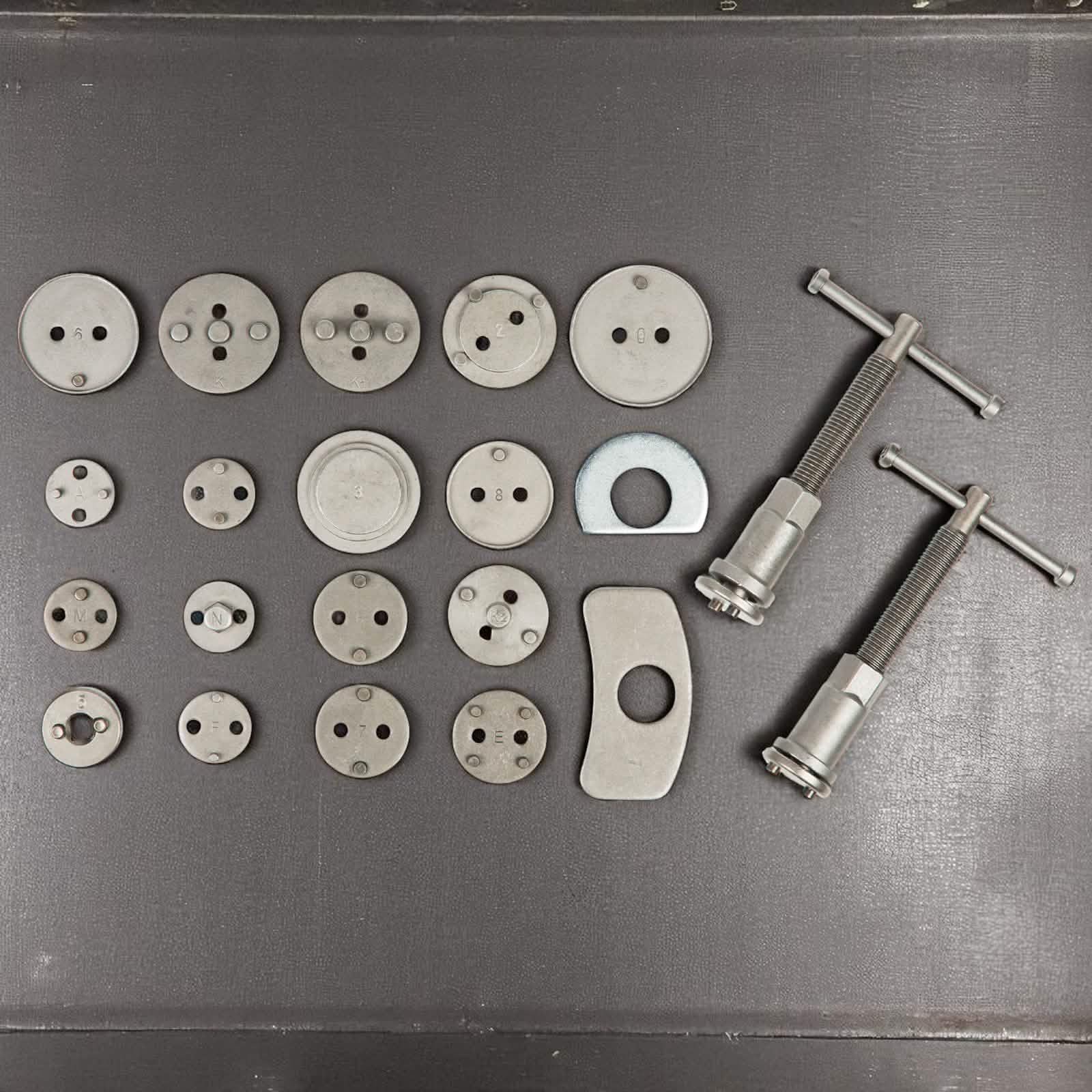 Disc Brake Caliper Wind Back Tool Kit Piston Rewind Universal 21pc Set c/w Case