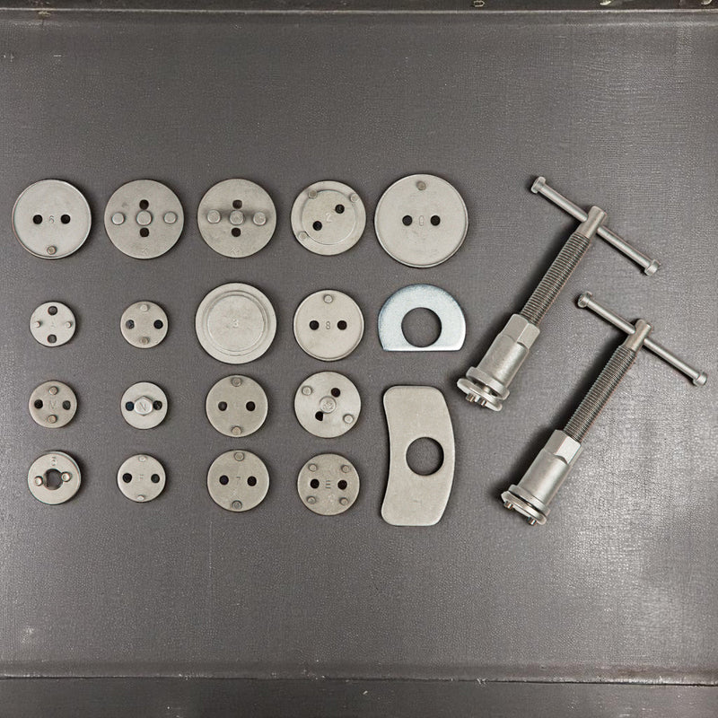 Disc Brake Caliper Wind Back Tool Kit Piston Rewind Universal 21pc Set c/w Case