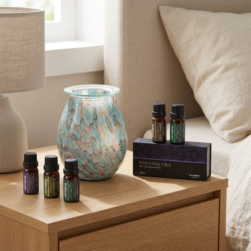 ZT6W electric warmer with VTHM179BA six-bottle essential oil set