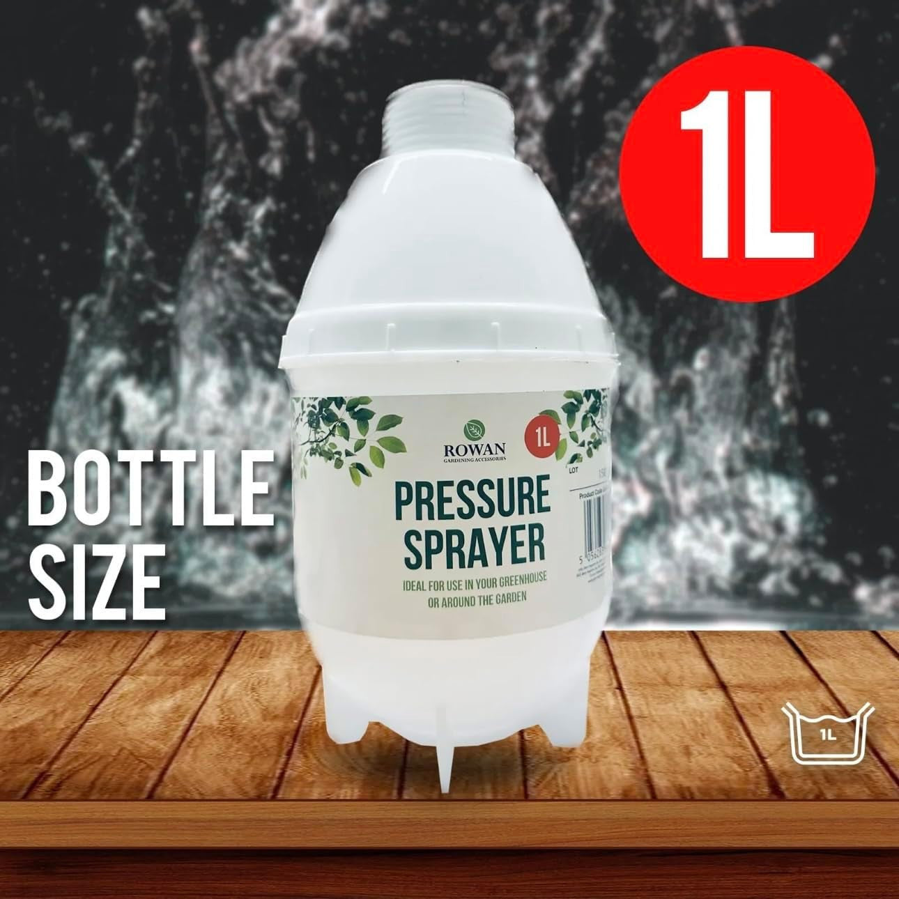 1.0L Hand Pressure Sprayer Pump Garden Bottle Spray Water Weed Held Capacity