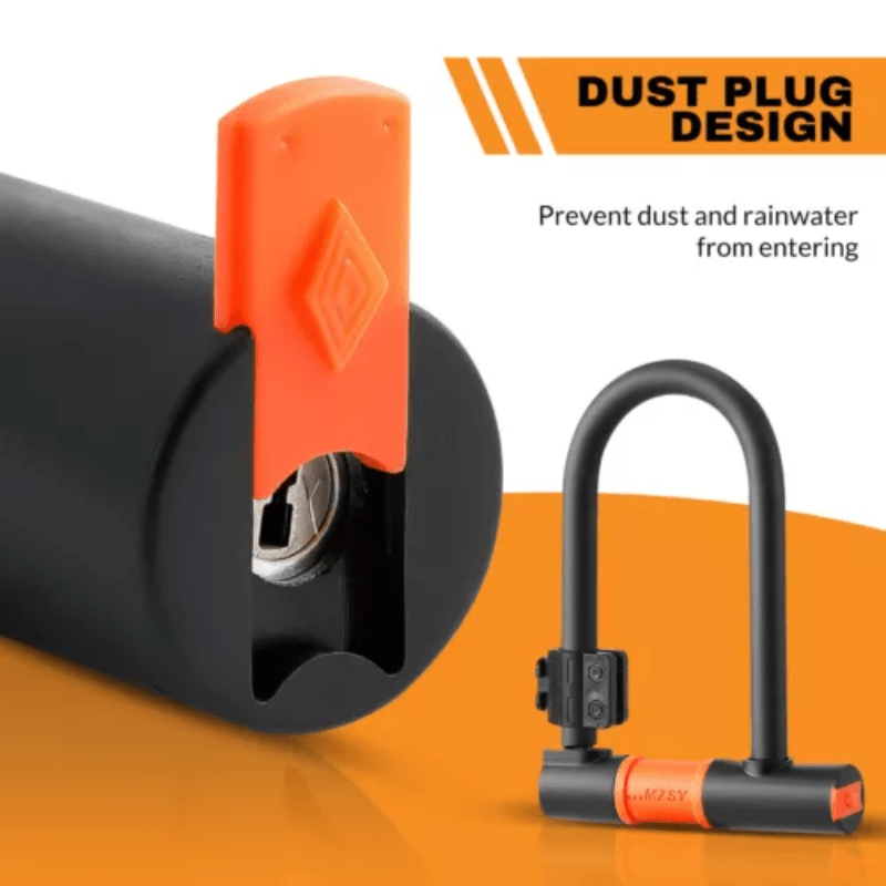 1 Set Heavy Duty Bike D Lock with 5ft/1.2m High Security Steel Cable&Sturdy Mounting Bracket&Key Theft Bicycle Locks for Road Bike, Electric Bike, Mountain Bike, Folding Bike