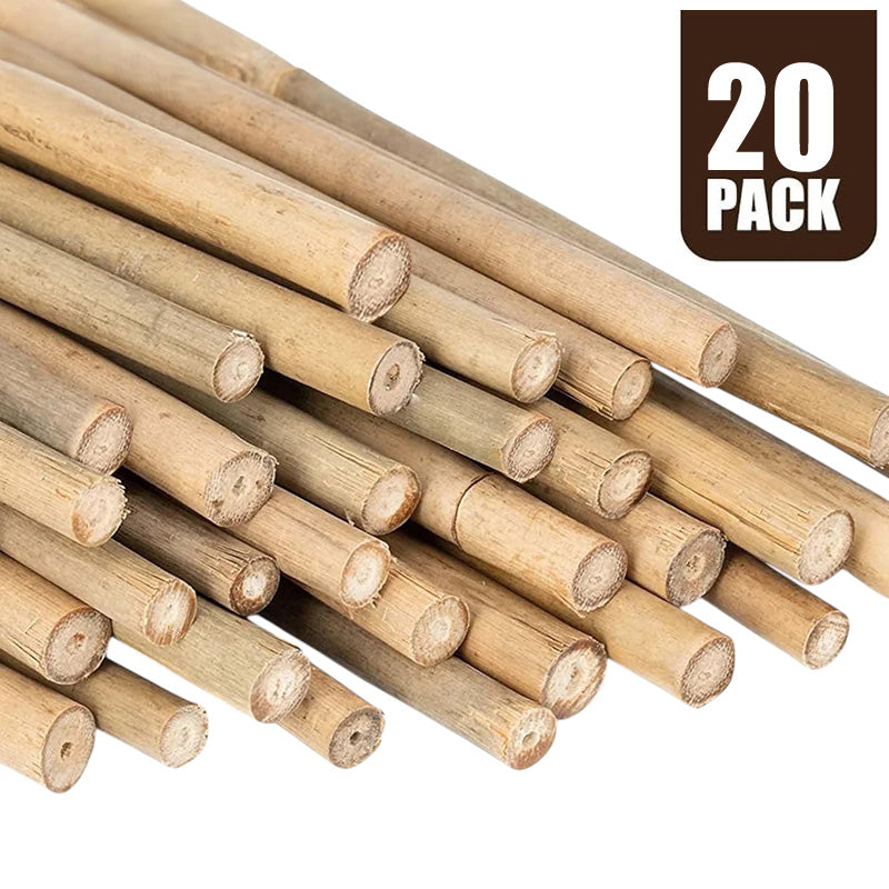 5ft Bamboo Garden Canes Natural Strong Plant Support Stakes 1.5m 20-100pk