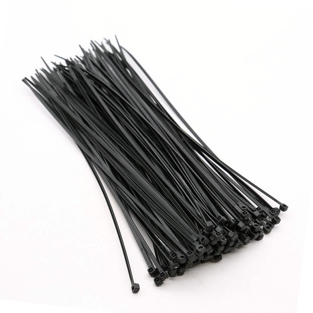 Pack of 150 Cable Ties Self-Locking Plastic Nylon Zip Ties | 2.5mm x 150mm | Black or White