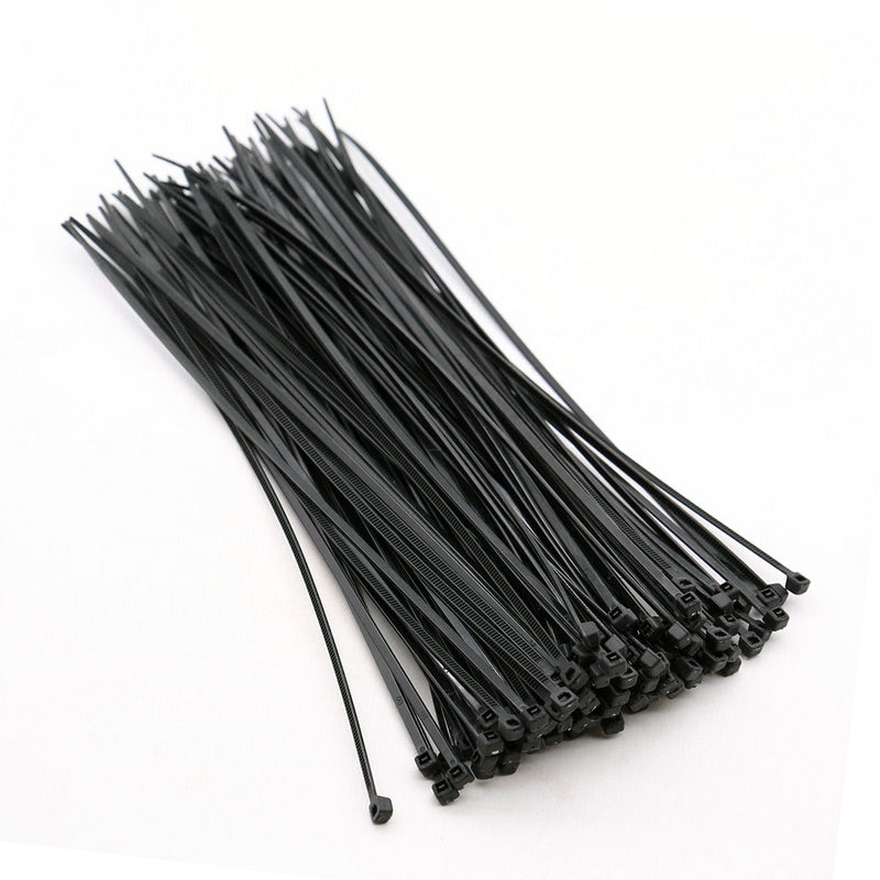 Pack of 150 Cable Ties Self-Locking Plastic Nylon Zip Ties | 2.5mm x 150mm | Black or White