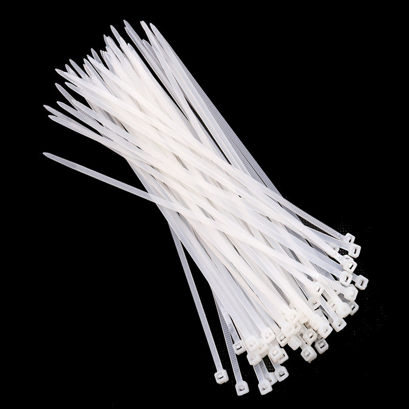 Pack of 150 Cable Ties Self-Locking Plastic Nylon Zip Ties | 2.5mm x 150mm | Black or White