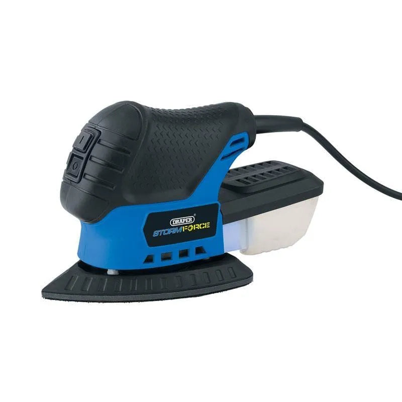 Draper Detail Sander Draper 02063 75W Tri-Palm Detail Sander Kit + Finger Pad + Sanding Sheets