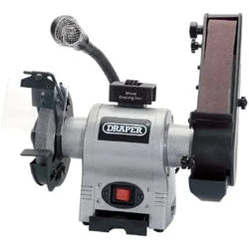 Draper Draper 05096 Bench Grinder with Sanding Belt and Worklight, 150mm, 370W