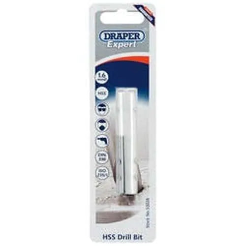 Draper Draper 1.6Mm Hss Twist Drill For 2 X 0.4 Taps Dr-53028