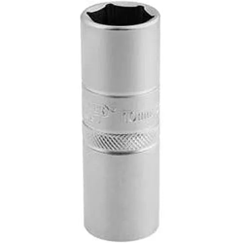 Draper Draper 10Mm Thread 6 Point Satin Chrome Spark Plug Socket, 1/2" Sq. Dr., 16Mm Dr-16781