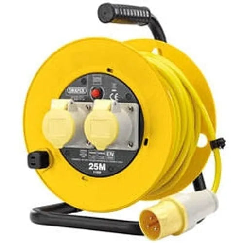 Draper Draper 110V Twin Extension Cable Reel, 25M Dr-02124