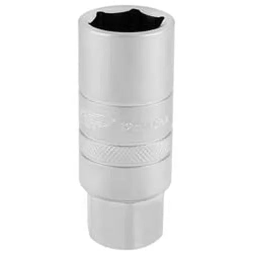 Draper Draper 12Mm Thread 6 Point Satin Chrome Spark Plug Socket, 3/8" Sq. Dr., 18Mm Dr-16776