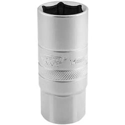 Draper Draper 14Mm Thread 6 Point Satin Chrome Spark Plug Socket, 1/2" Sq. Dr., 21Mm Dr-16783