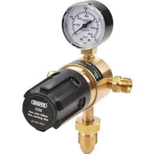 Draper Draper 230 Bar Industrial Gas Bottle Regulator With Single Gauge Dr-70151