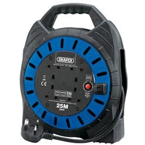 Draper Draper 230V Four Socket Cable Reel, 25M Dr-02119