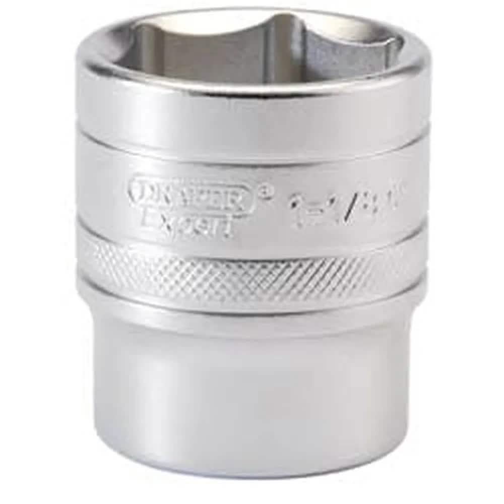 Draper Draper 6 Point Imperial Socket, 1/2" Sq. Dr., 1.1/8" Dr-16636
