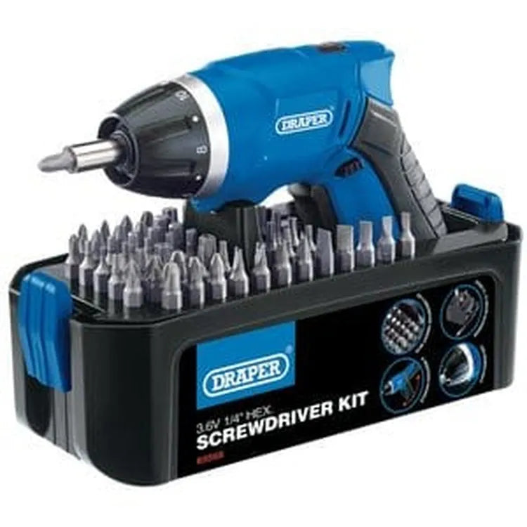 Draper Draper 83568 Storm Force 3.6V Cordless Li-Ion Screwdriver Kit