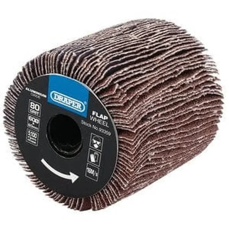 Draper Draper Aluminium Oxide Flap Wheel, 60 X 60Mm, 80 Grit Dr-93359