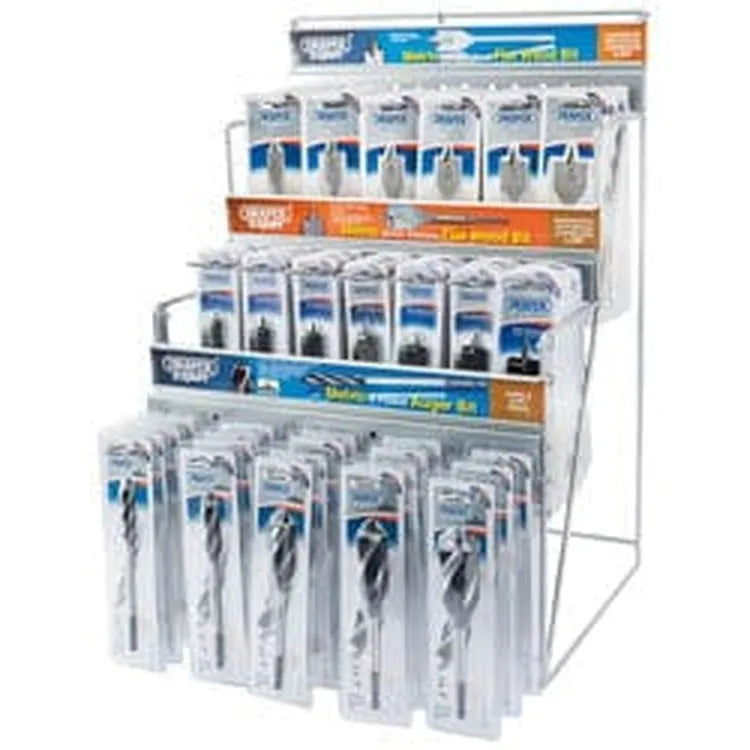 Draper Draper Assorted Metric Auger And Flat Wood Bit Merchandiser (123 Piece) Dr-64050