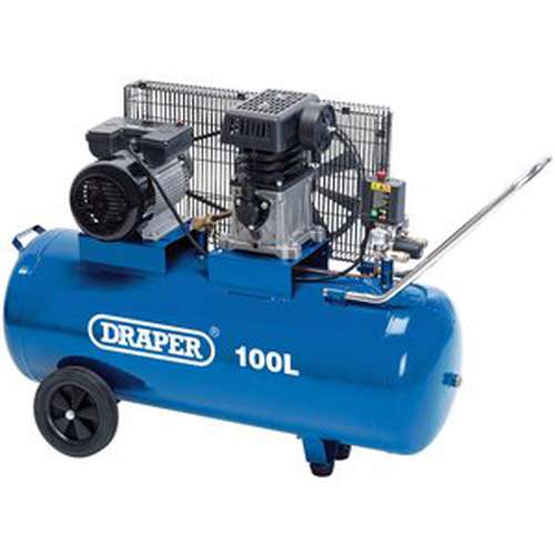 Draper Draper Belt-Driven Air Compressor, 100L, 2.2Kw Dr-31254