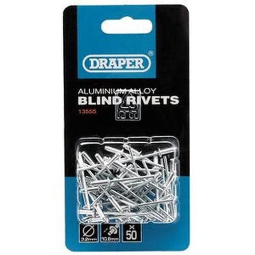 Draper Draper Blind Rivets, 3.2 X 10.8Mm (50 Piece) Dr-13555