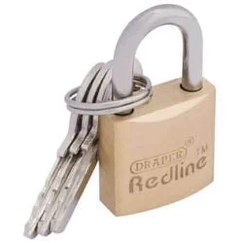 Draper Draper Brass Cylinder Padlock, 20Mm Dr-68019