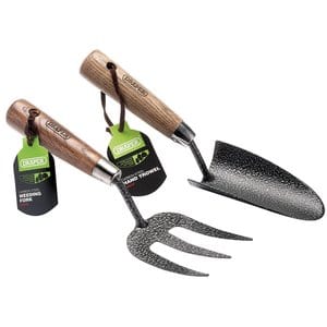 Draper Draper Carbon Steel Heavy Duty Hand Fork And Trowel Set With Ash Handles (2 Piece) Dr-83776