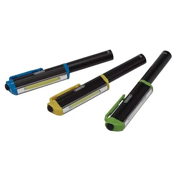 Draper Draper Cob Led Aluminium Pocket Torch (3W) (with 3 X AAA Batteries)