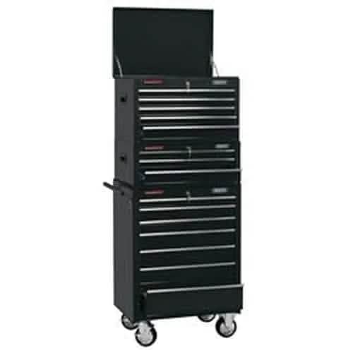 Draper Draper Combined Roller Cabinet And Tool Chest, 15 Drawer, 26", Black Dr-04594