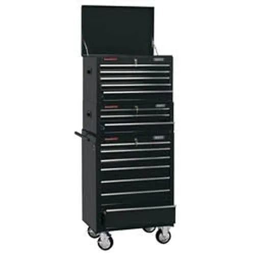 Draper Draper Combined Roller Cabinet And Tool Chest, 15 Drawer, 26", Black Dr-04594