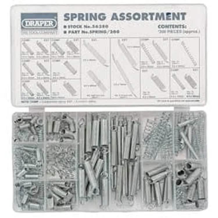 Draper Draper Compression And Extension Spring Assortment (200 Piece) Dr-56380