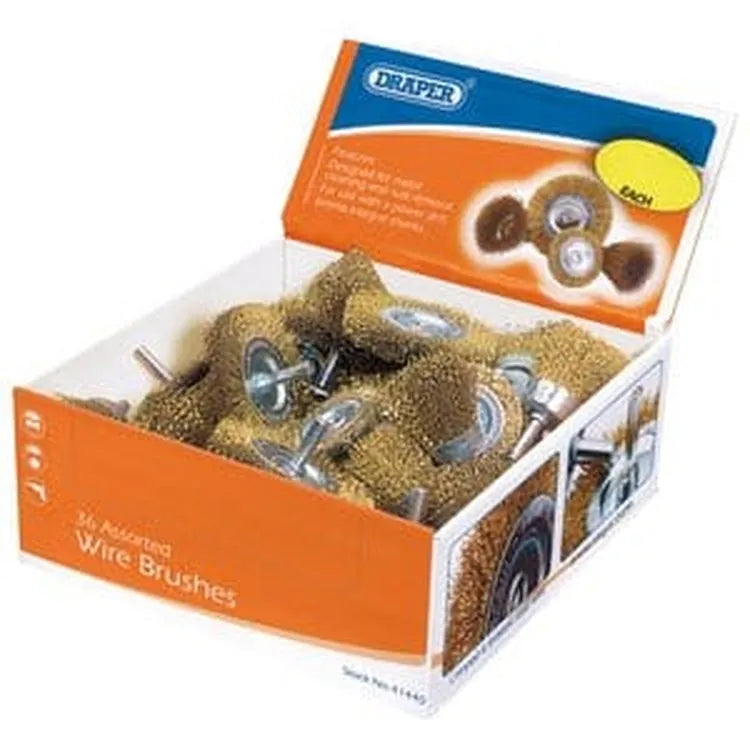 Draper Draper Countertop Display Of Cup And Rotary Wire Brushes Dr-41440