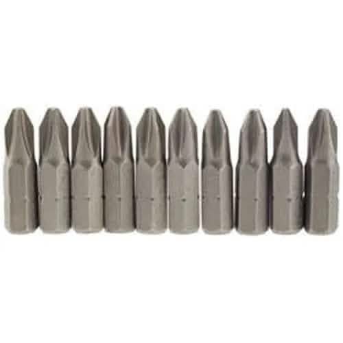 Draper Draper Cross Slot Insert Bit, 1/4" Hex, 25Mm Long, No.2 (Pack Of 10) Dr-64072