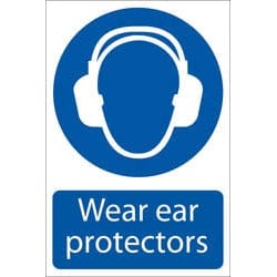 Draper Draper Ear Protectors' Mandatory Sign Dr-72063
