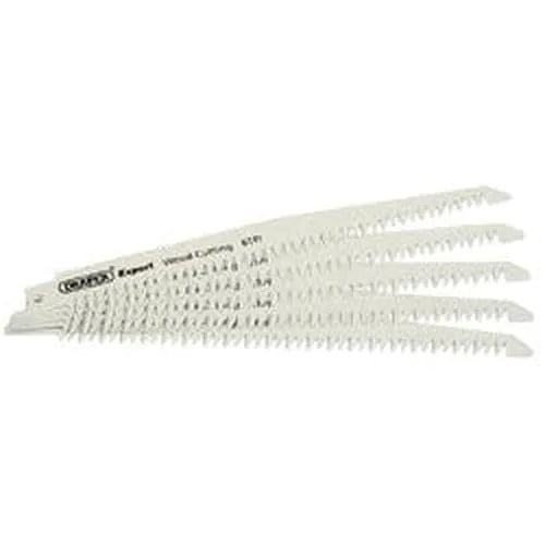 Draper Draper Expert 150Mm 6Tpi Bi-Metal Reciprocating Saw Blades For Wood Cutting - Pack Of 5 Dr-02305