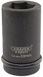 Draper Draper Expert Hi-Torq 6 Point Deep Impact Socket, 1" Sq. Dr., 33Mm Dr-05147