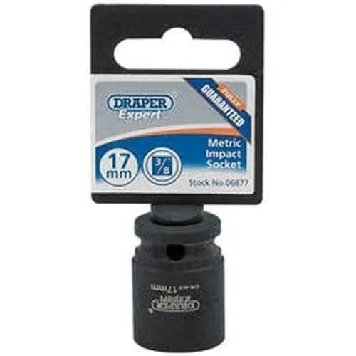 Draper Draper Expert Hi-Torq 6 Point Impact Socket, 3/8" Sq. Dr., 17Mm Dr-06877