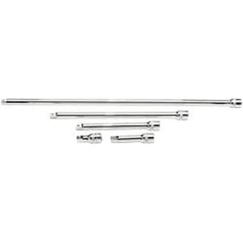 Draper Draper Extension Bar Set, 3/8" Sq. Dr., Polished Chrome (5 Piece) Dr-16767